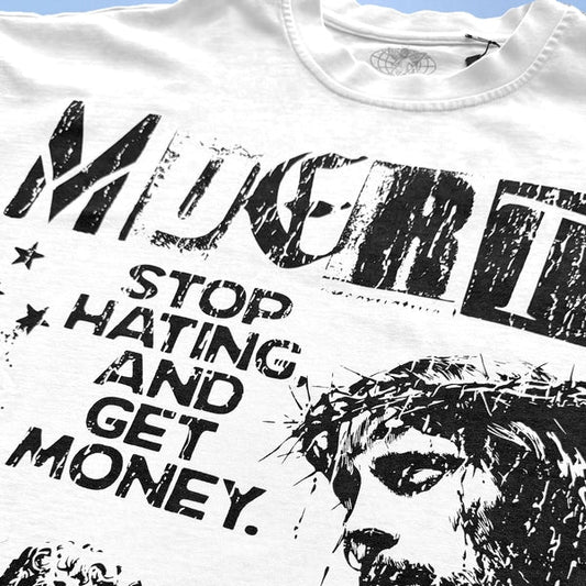 Stop Hating - Cream Tee