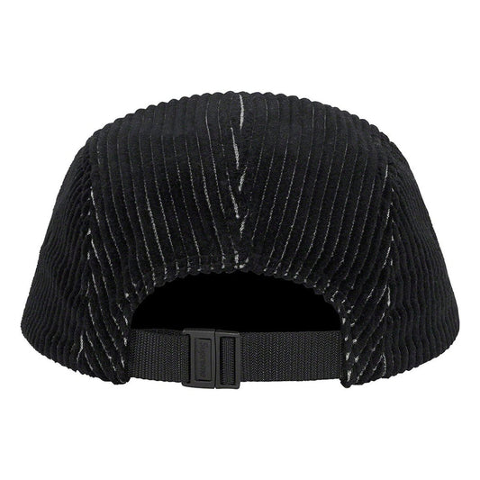 Supreme 2-Tone Corduroy Camp Cap- Black