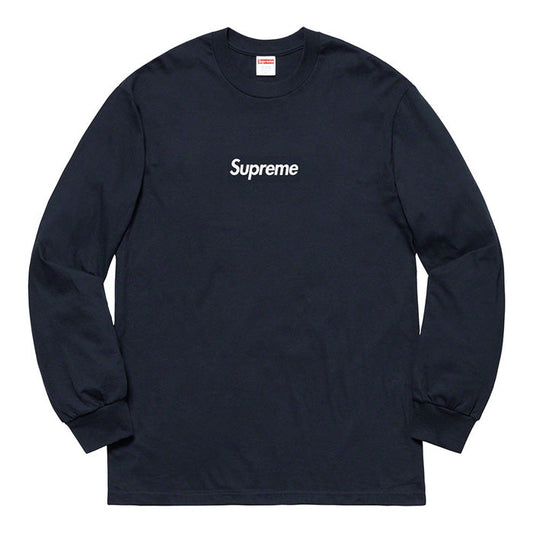 Supreme Box Logo L/S Tee (FW20)- Navy