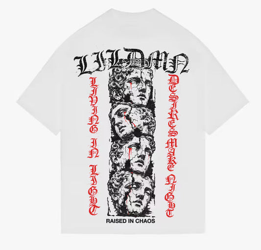 LILDMN - Stacked Statue - White Tee