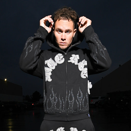 HM Flame Stone Zip Hoodie