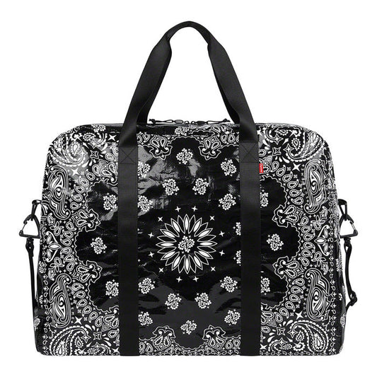 Supreme Bandana Tarp Large Duffle Bag- Black