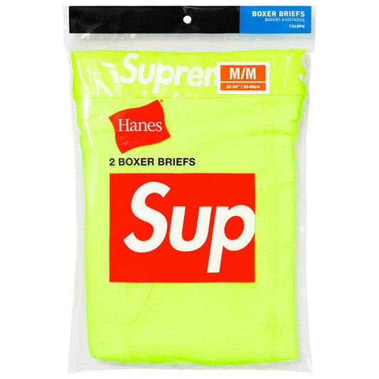 Supreme®/Hanes® Boxer Briefs (2 Pack)- Fluorescent Yellow