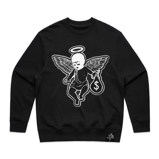 MM Ski Mask Angel Chenille Crewneck - HW